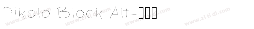 Pikolo Block Alt字体转换